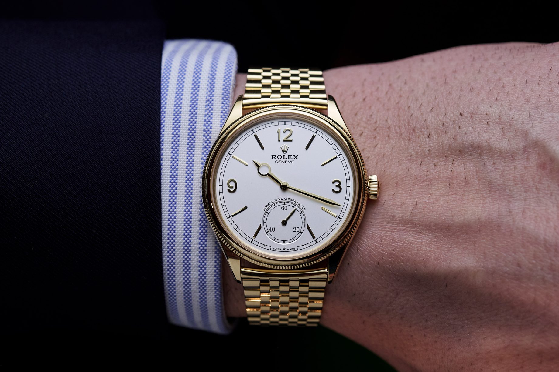 Rolex Perpetual 1908 na nadgarstku