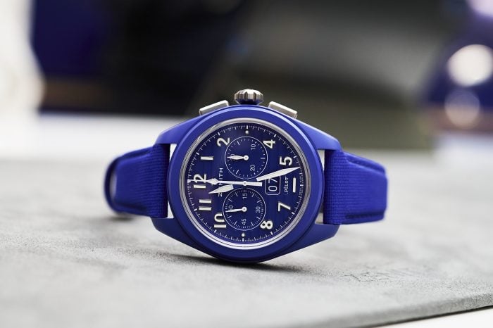 Zenith Blue Ceramic Pilot Big Date Flyback 160th Anniversary Edition
