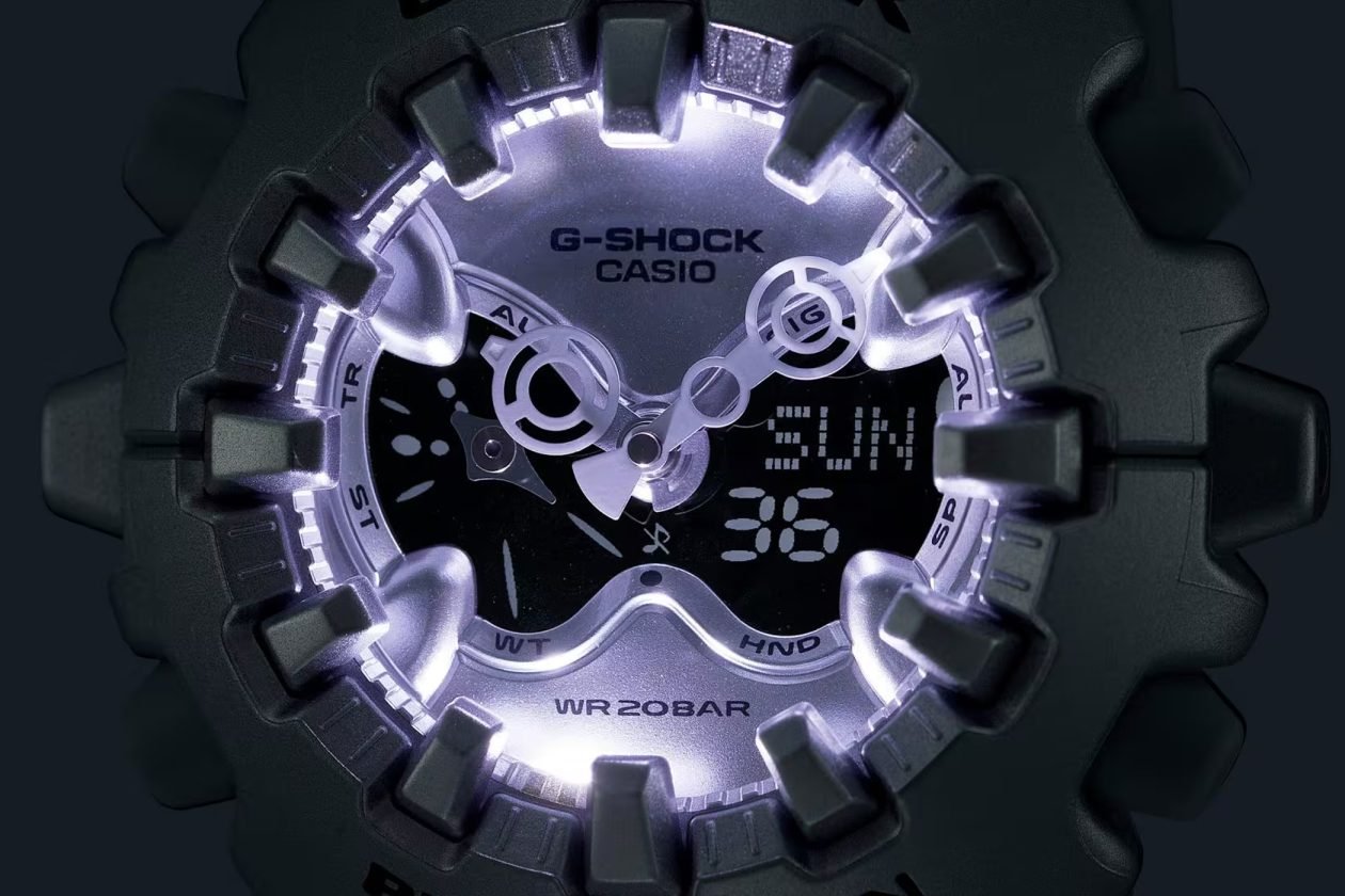 G-Shock GA-V01 - podświetlona tarcza zegarka