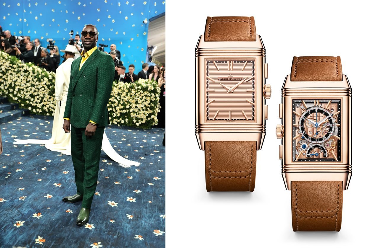 Omar Sy i Jaeger-LeCoultre Reverso Reverso Tribute Chronograph / foto: Getty Images