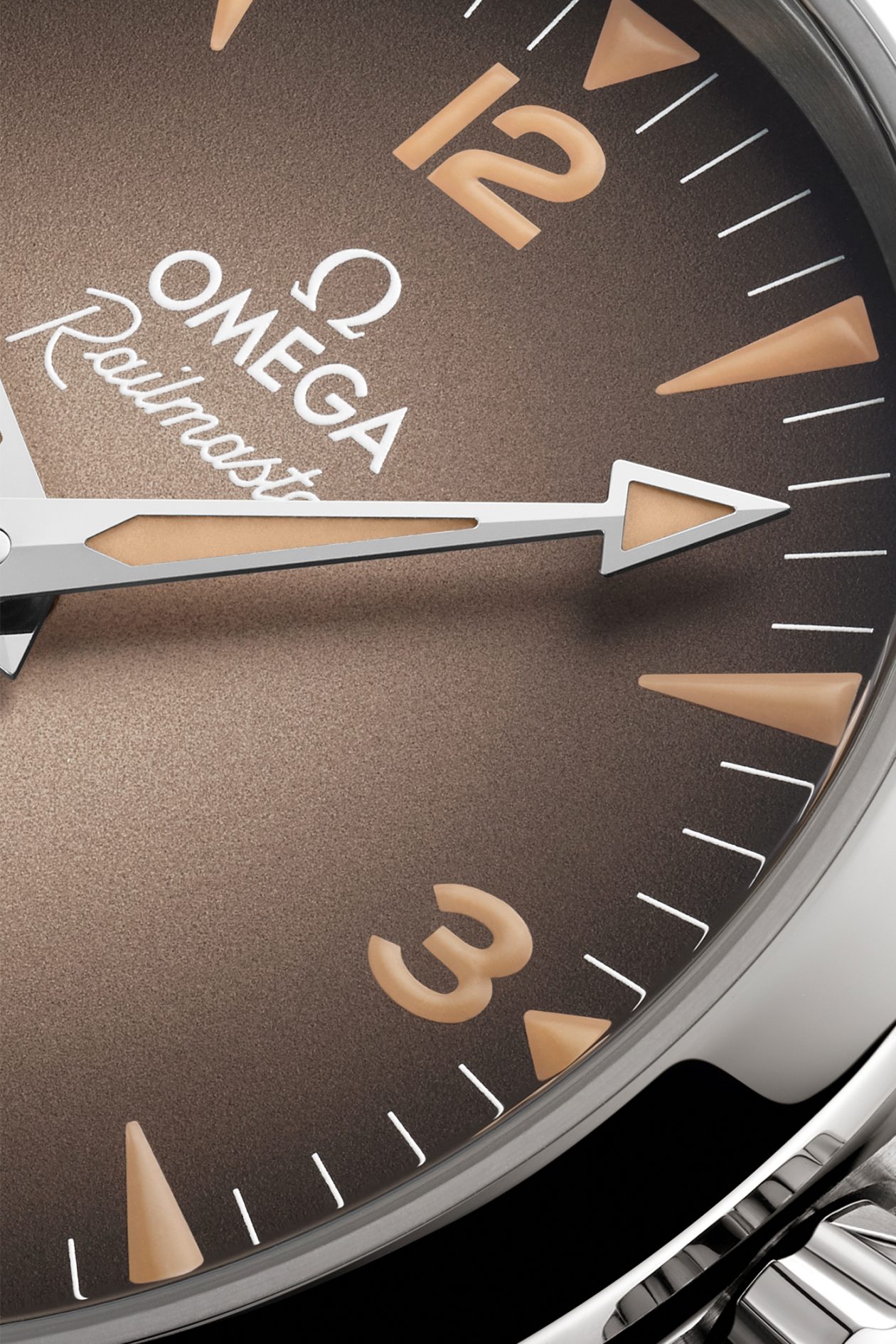 Omega Railmaster - detale tarczy