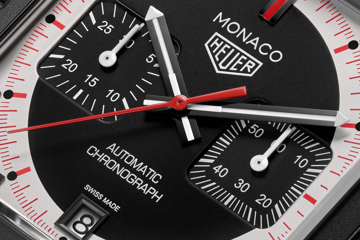 Tarcza zegarka TAG Heuer Monaco Chronograph Stopwatch
