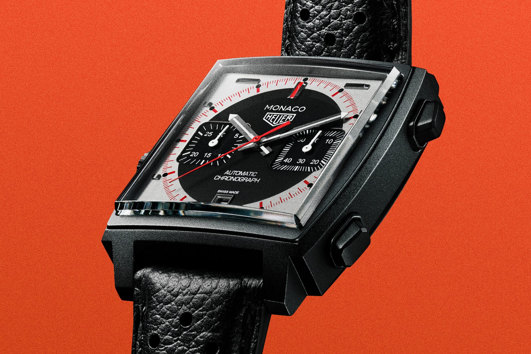 Tytanowa koperta zegarka TAG Heuer Monaco Chronograph Stopwatch