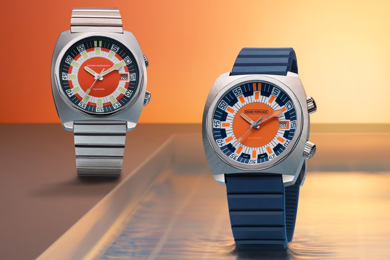 Girard-Perregaux x Bamford Deep Diver (po prawej) i oryginalny model