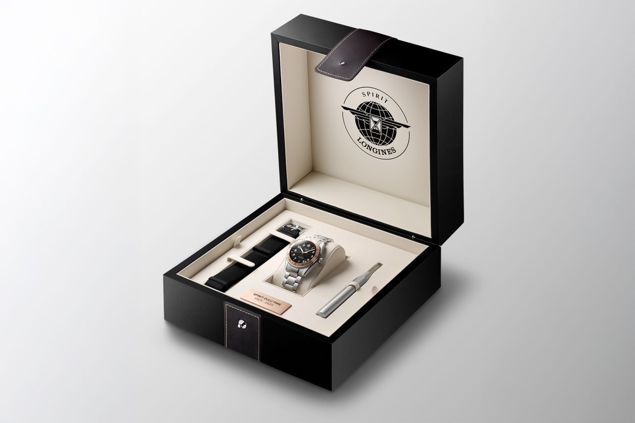 pełny zestaw modelu Longines Spirit Zulu Time 1925