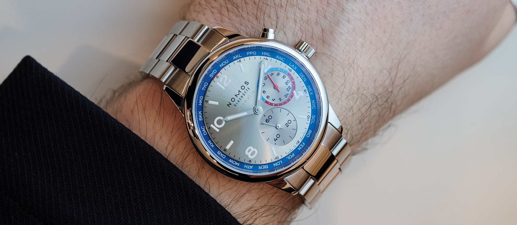 Nomos Glashütte Club Sport neomatik Worldtimer