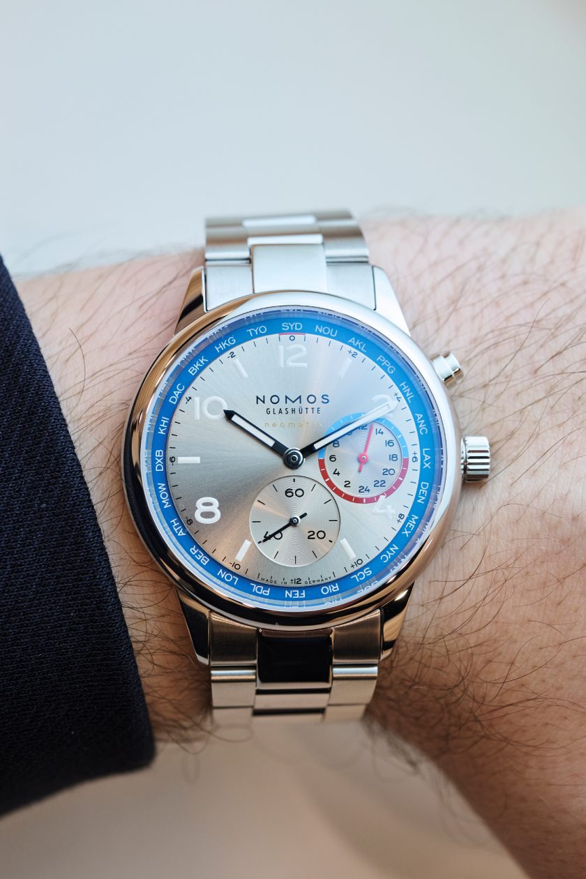 Nomos Glashütte Club Sport neomatik Worldtimer