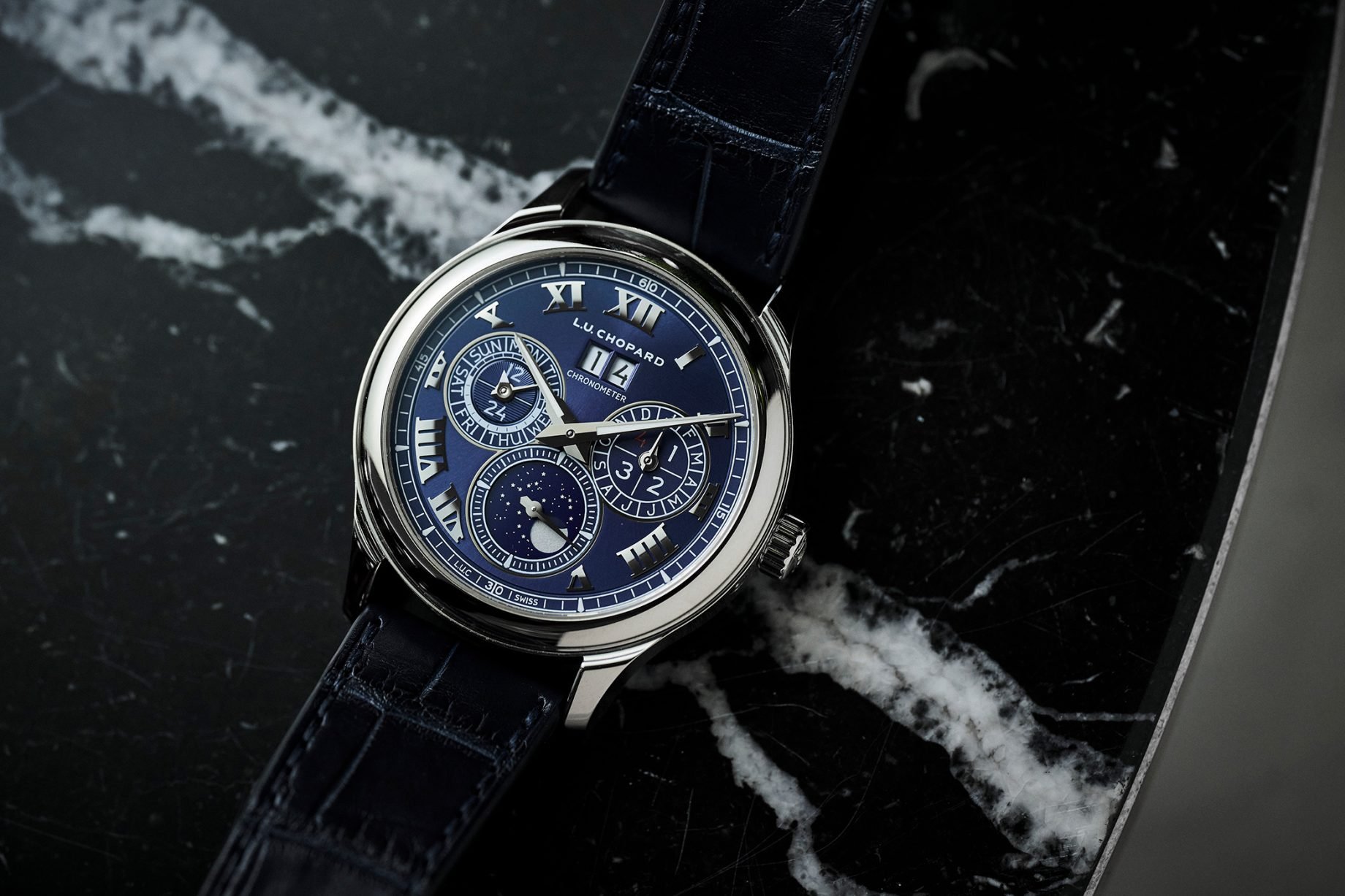 platynowy L.U.C Lunar One