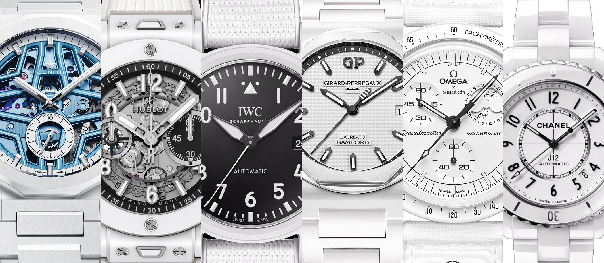 Zegarki „całe na biało”