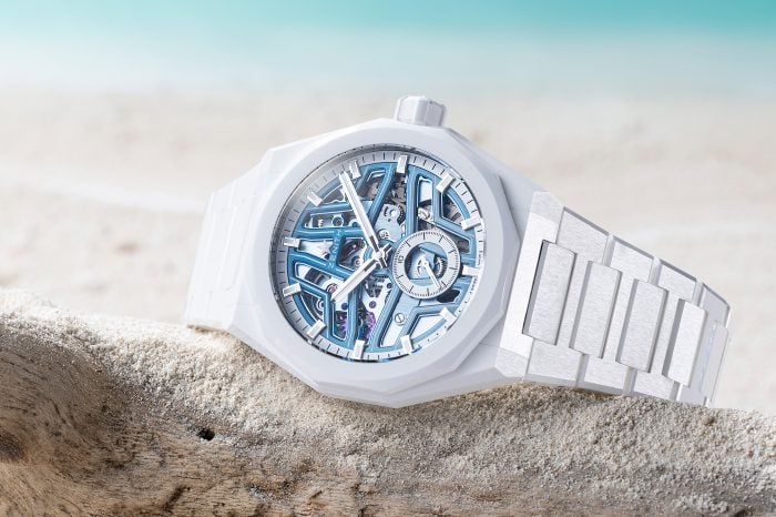 Zenith x Time & Tide Defy Skyline Skeleton White Surfer Ceramic