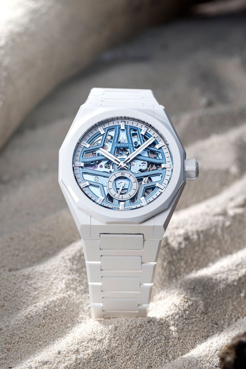Zenith x Time & Tide Defy Skyline Skeleton White Surfer Ceramic