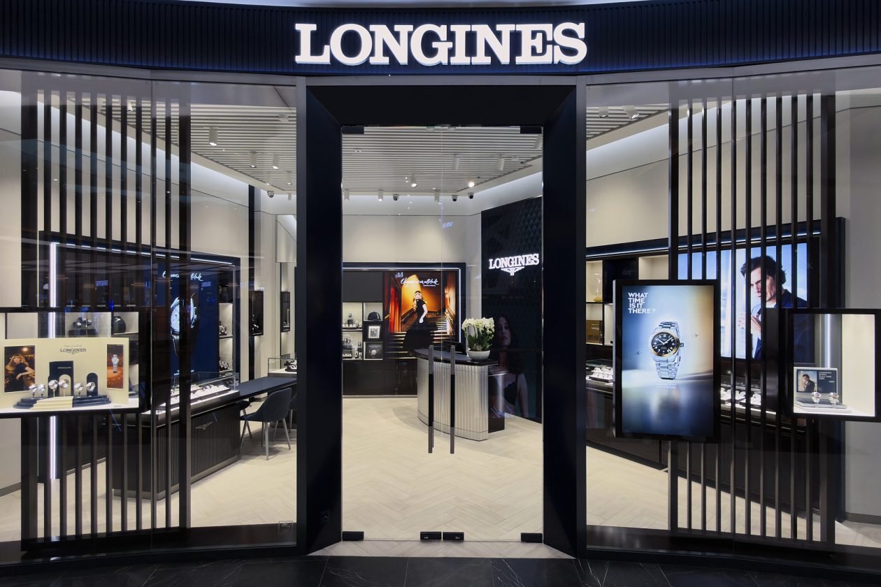 Butik marki Longines w galerii Westfield Mokotów