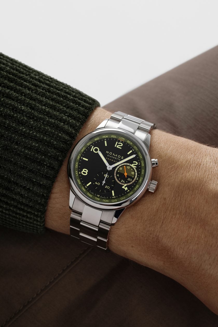 Nomos Glashütte Club Sport Neomatik Worldtimer „Night Navigation” Vector