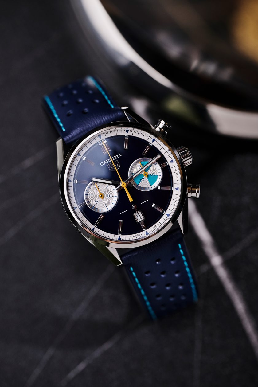 kolorowa tarcza modelu Carrera Chronograph Limited Edition