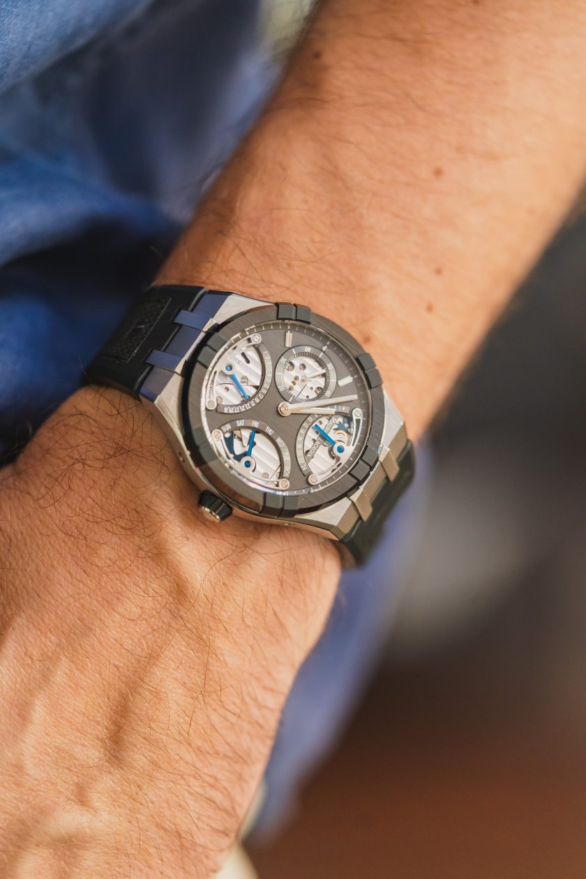 Maurice Lacroix Aikonic Master Triple Retrograde na nadgarstku