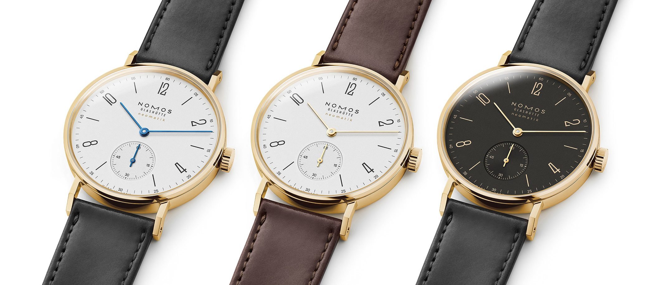 Nomos Glashütte Tangente gold neomatik - wersja z żółtego złota
