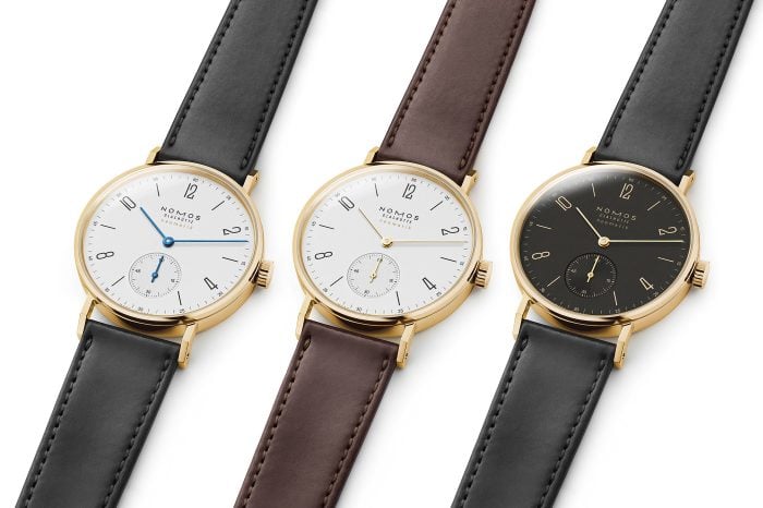 Nomos Glashütte Tangente gold neomatik - wersja z żółtego złota