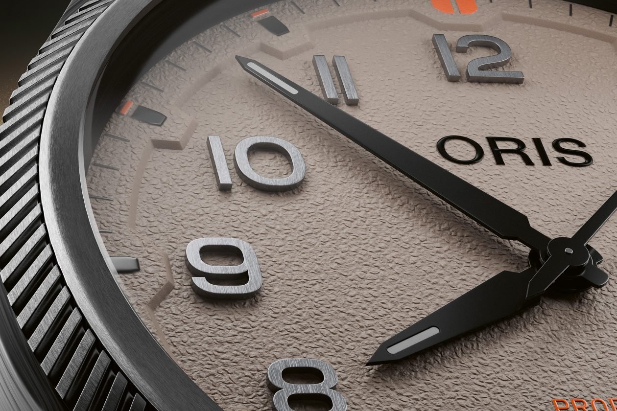 Oris ProPilot Desert Edition - detale tarczy