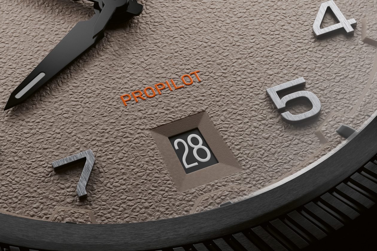Oris ProPilot Desert Edition - detale tarczy