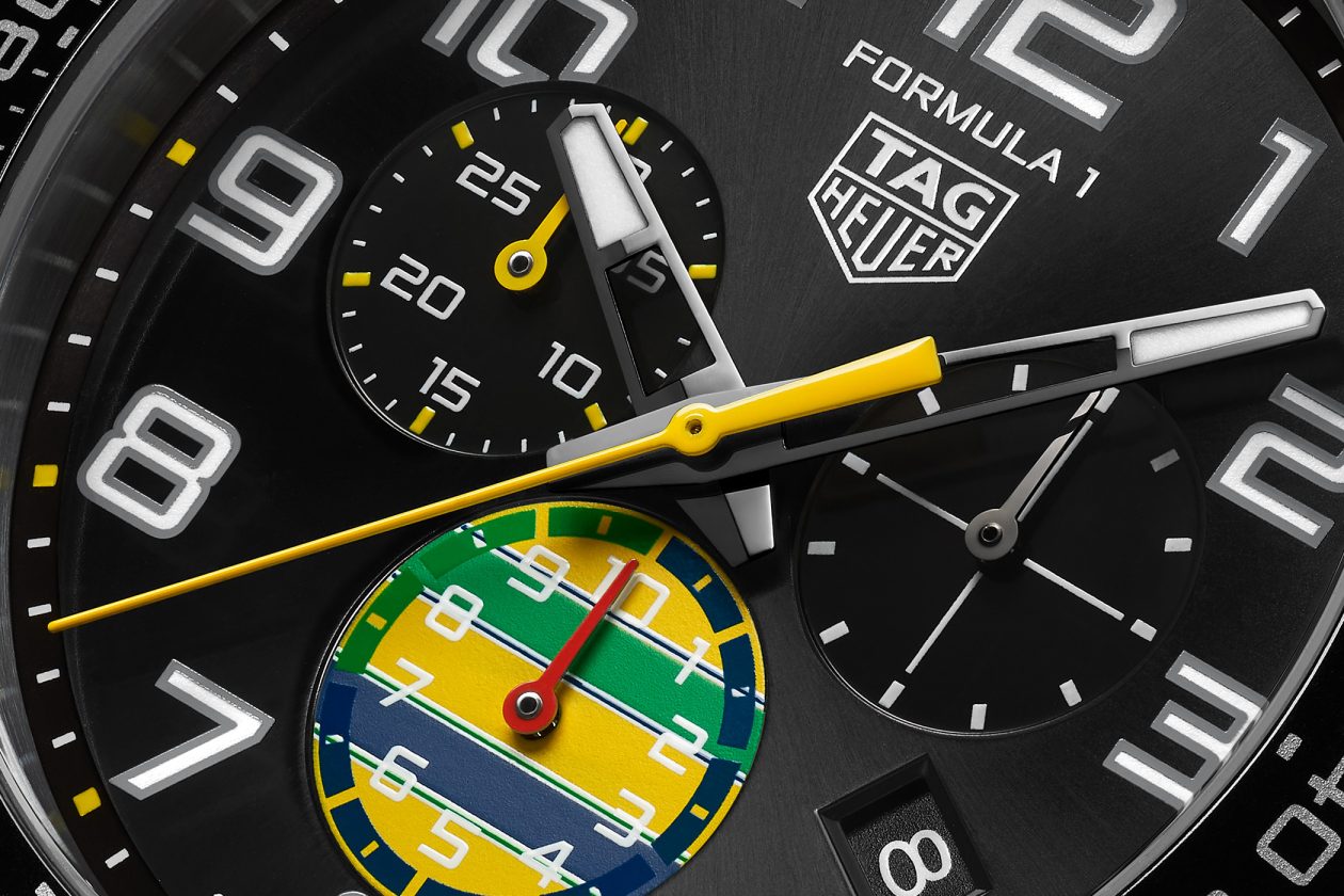 TAG Heuer Formula 1 Chronograph x Senna 43mm - tarcza