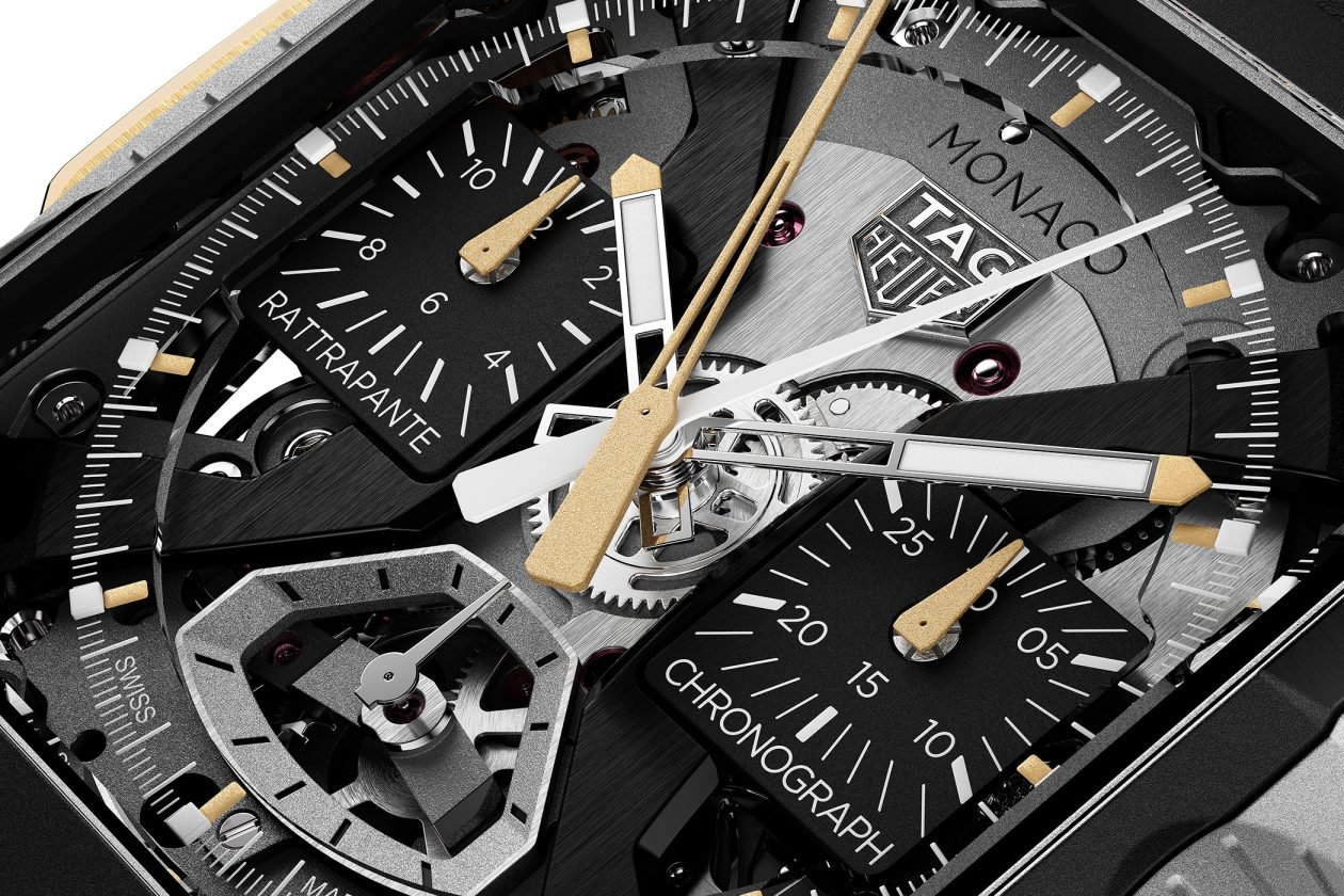 TAG Heuer Monaco Split-Seconds Chronograph Air 1 - tarcza