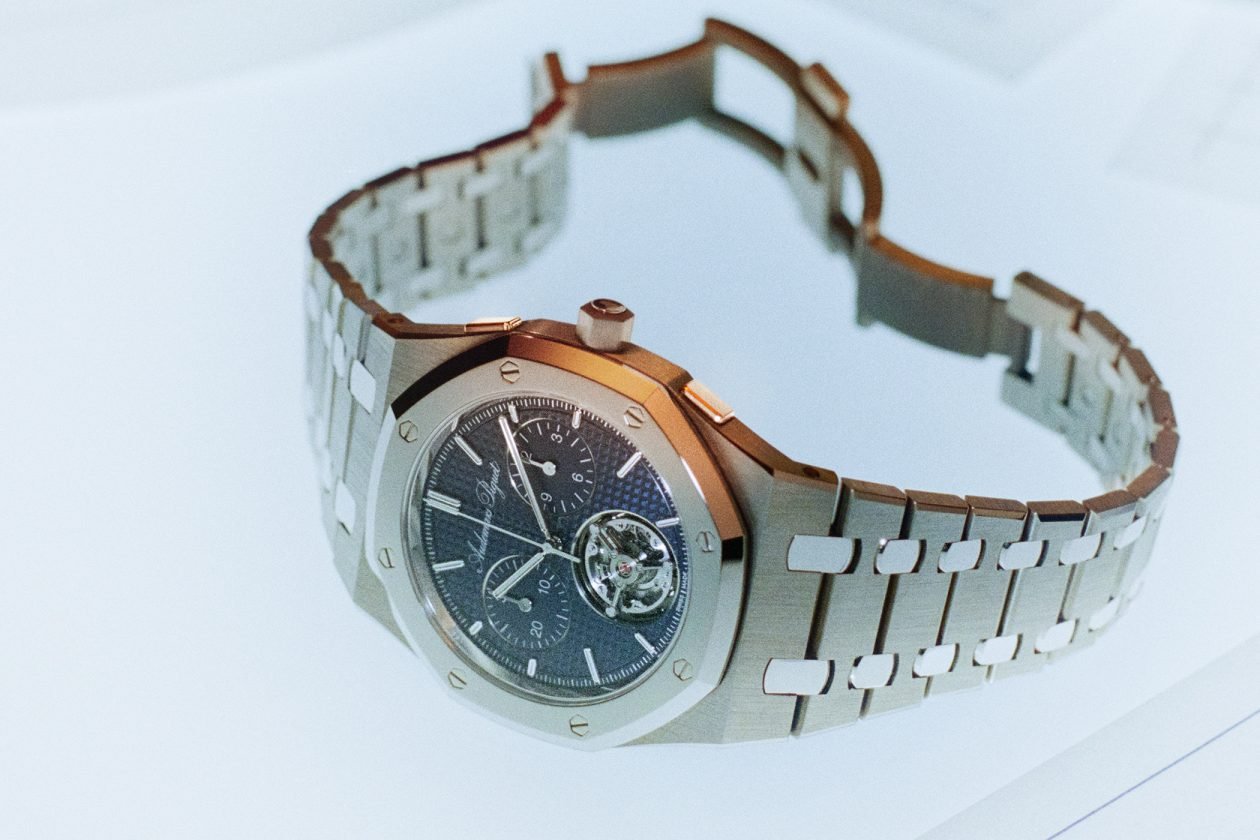Audemars Piguet Royal Oak „Jumbo” Extra-Thin Selfwinding Flying Tourbillon Chonograph RD#5 “150th Anniversary”