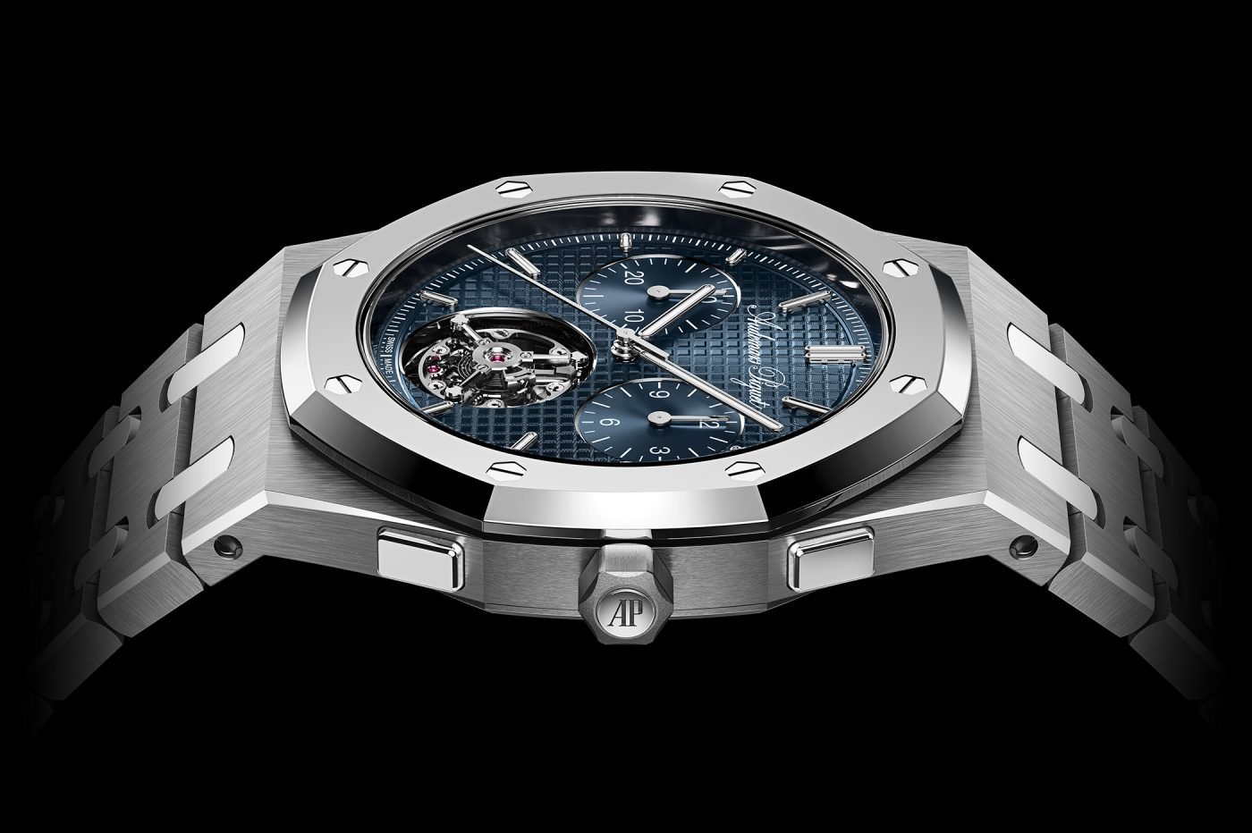 Audemars Piguet Royal Oak „Jumbo” Extra-Thin Selfwinding Flying Tourbillon Chonograph RD#5 “150th Anniversary”