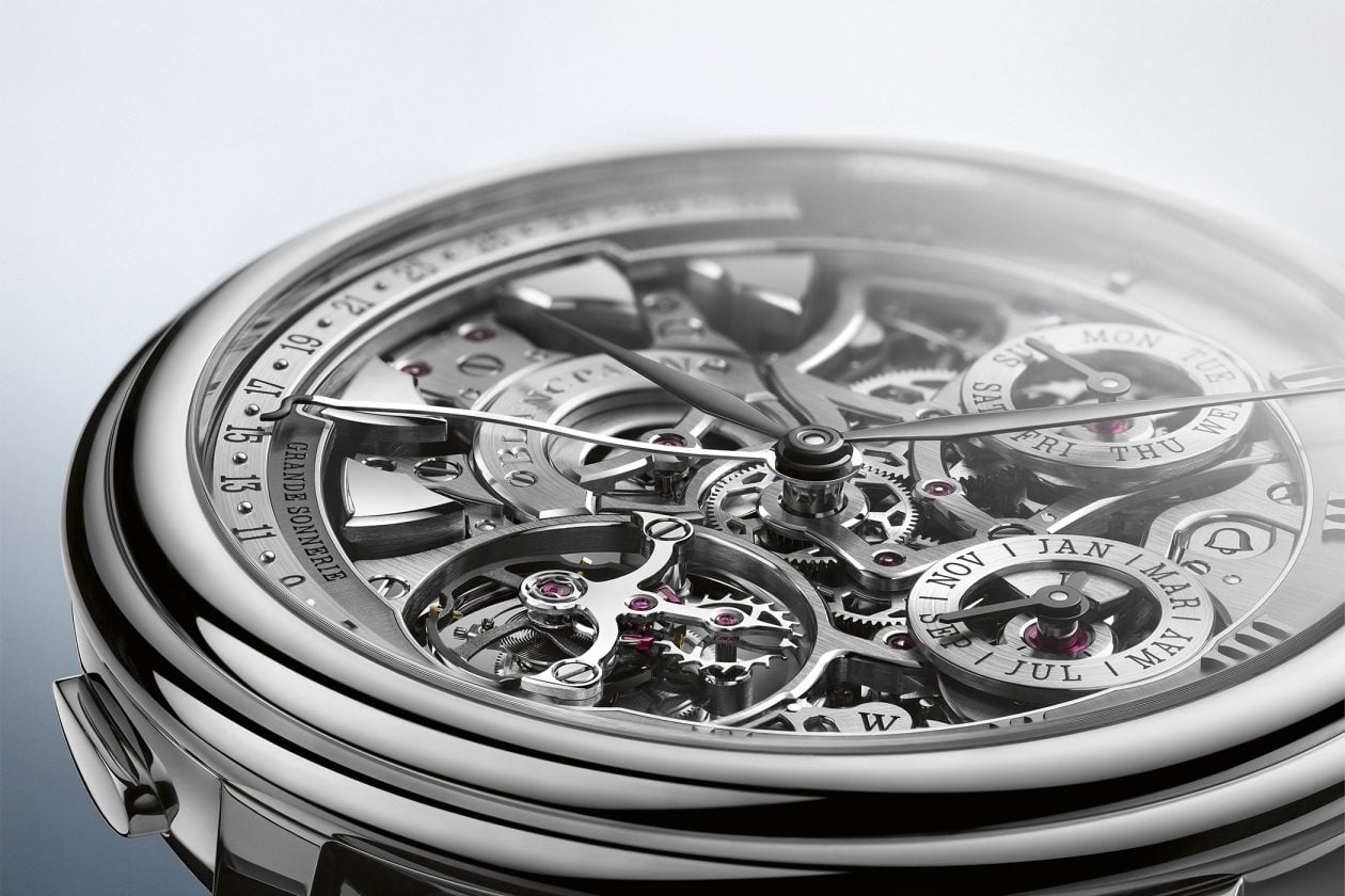 szkieletowana tarcza z widokiem na mechanizm