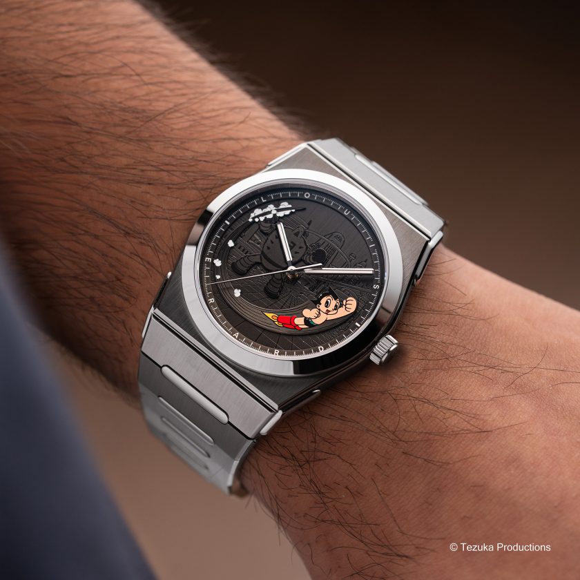 Louis Erard 2340 x Astro Boy na nadgarstku