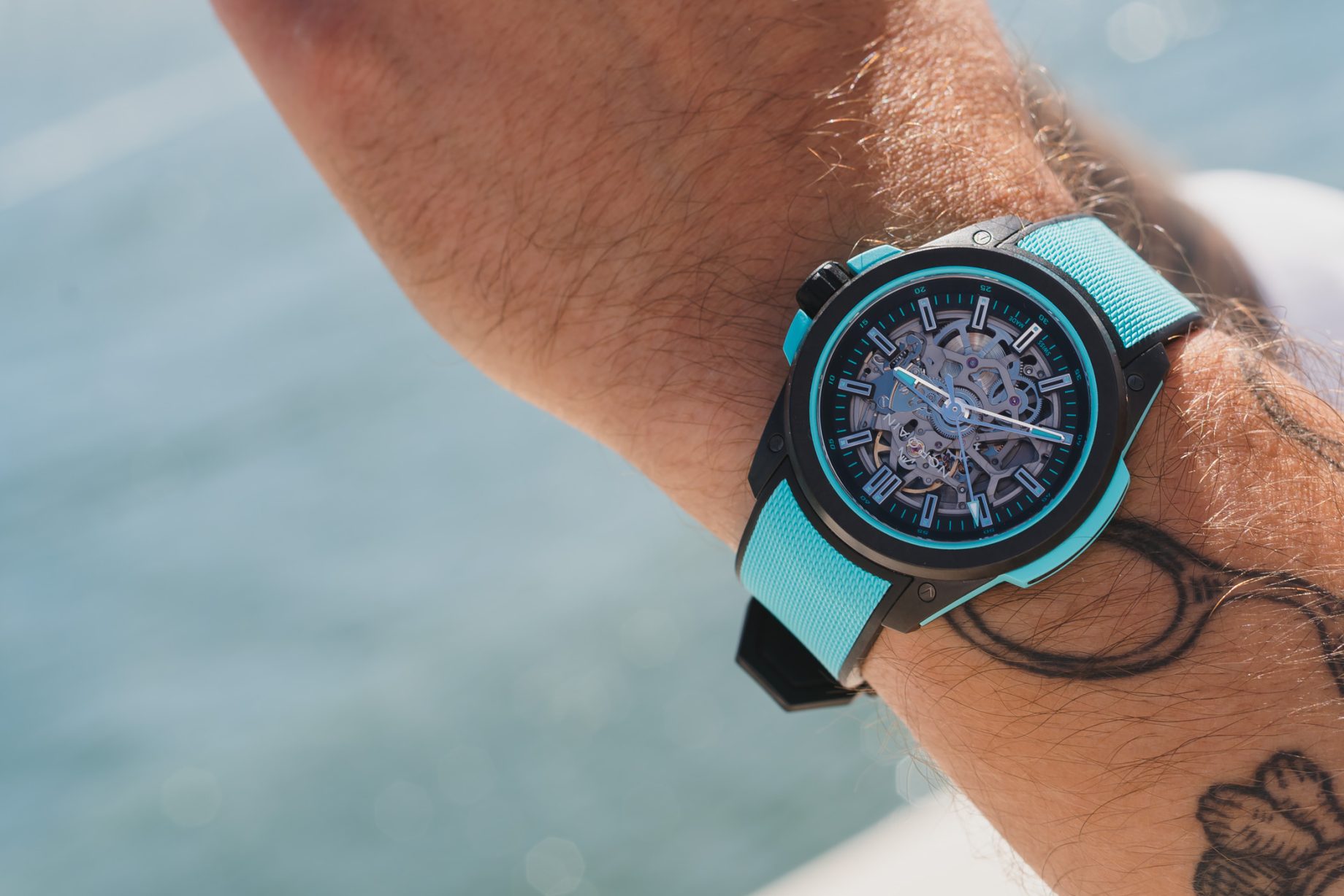 Norqain Wild One Skeleton Turquoise