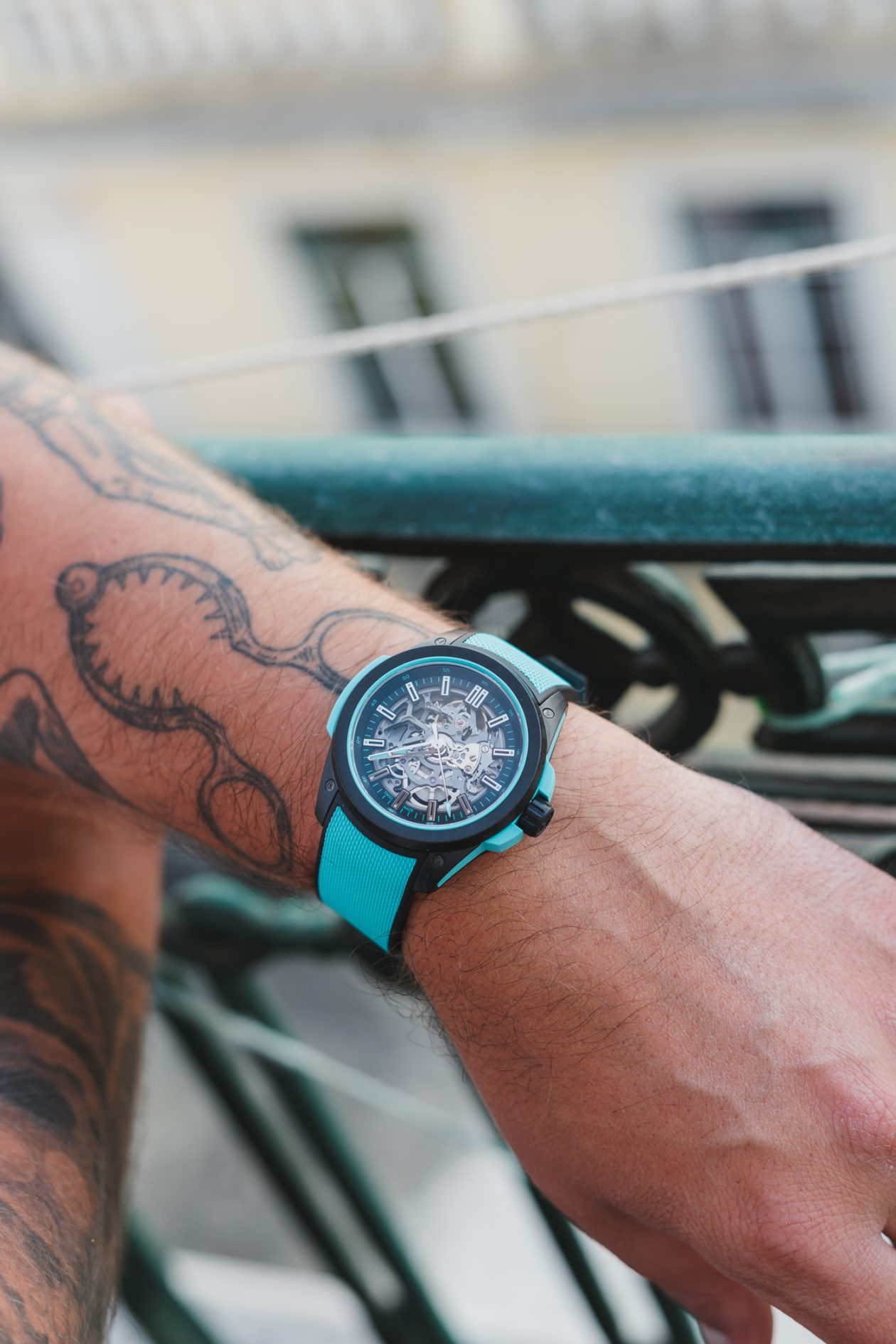 Norqain Wild One Skeleton Turquoise