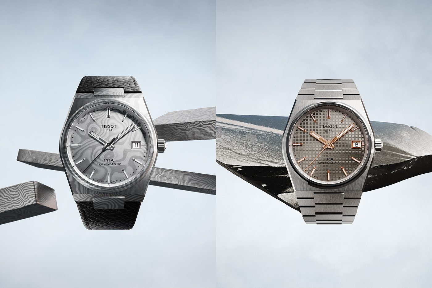 Tissot PRX Damascus i PRX Titanium