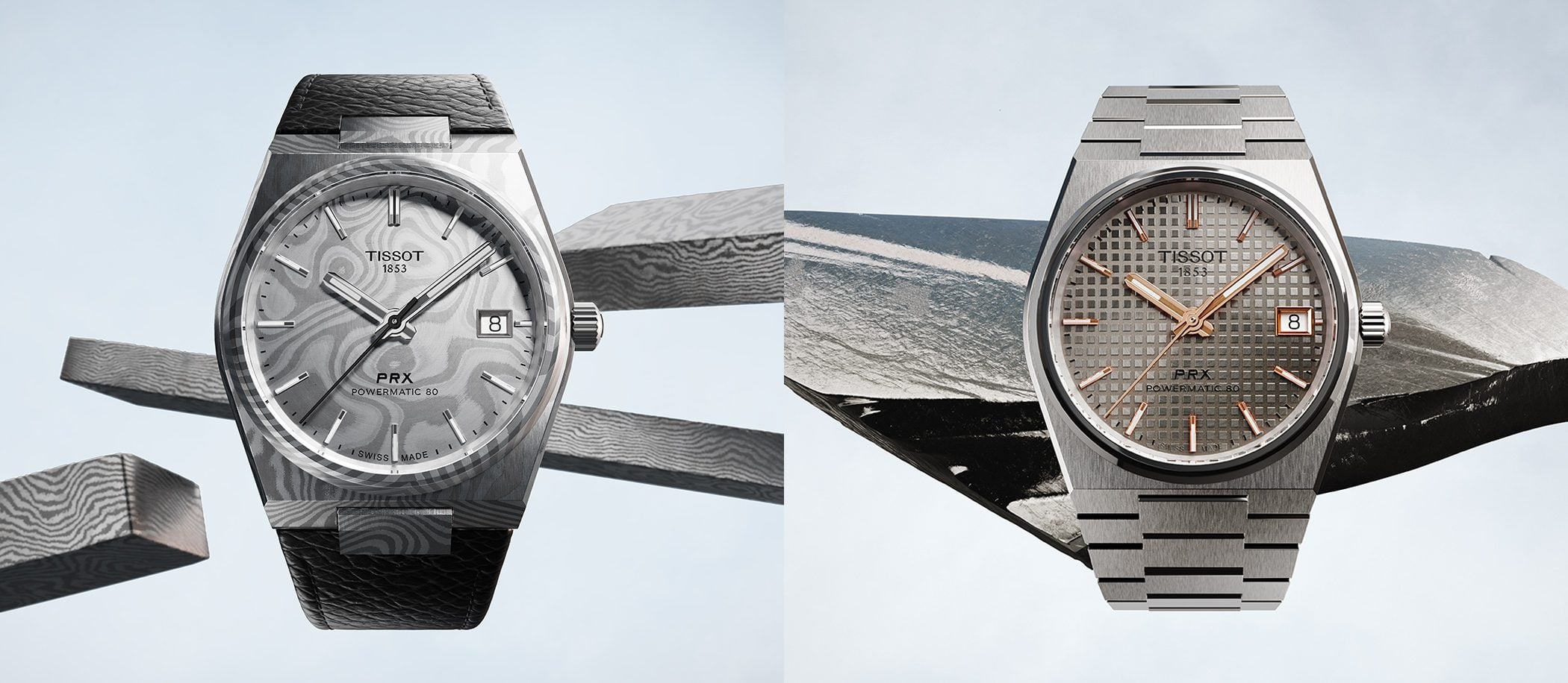 Tissot PRX Damascus i PRX Titanium