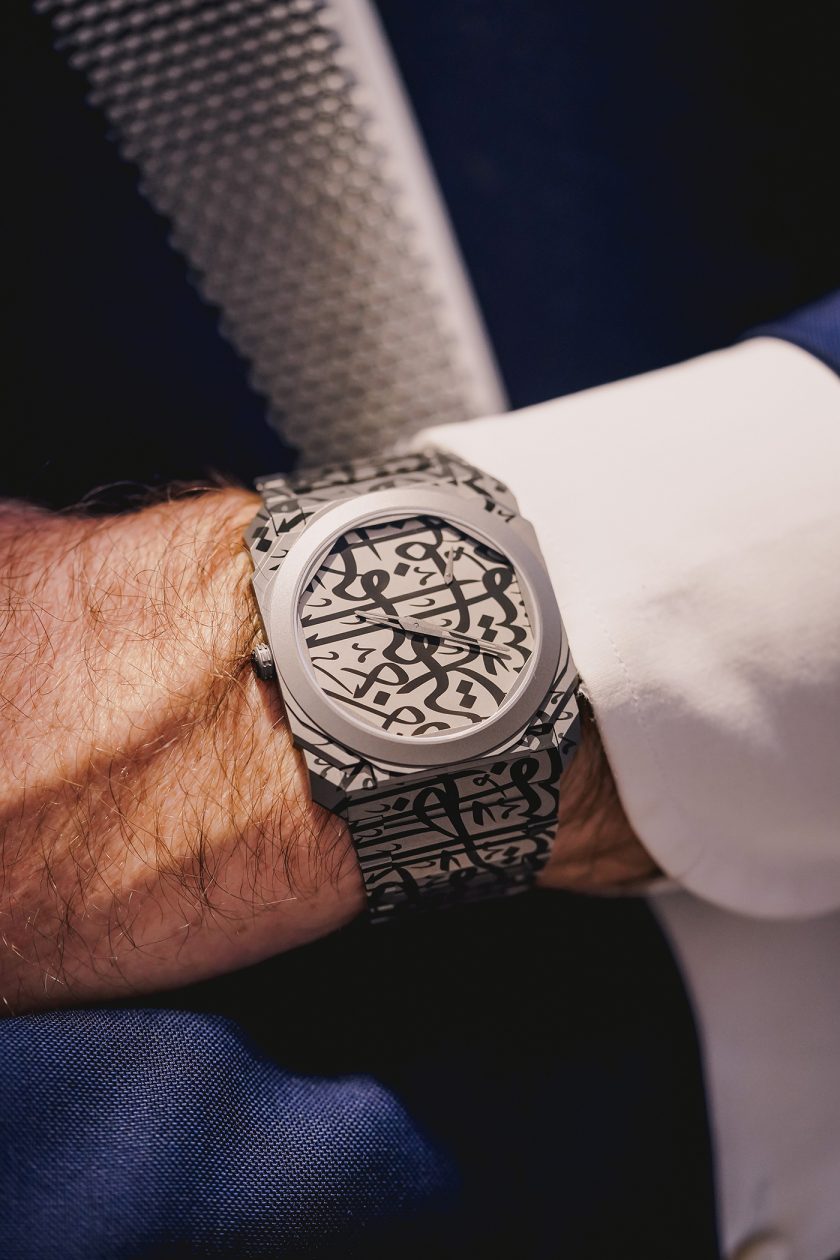 Bvlgari Octo Finissimo Mattar Bin Lahej na nadgarstku Fabrizio Buonamassy Stigliani 