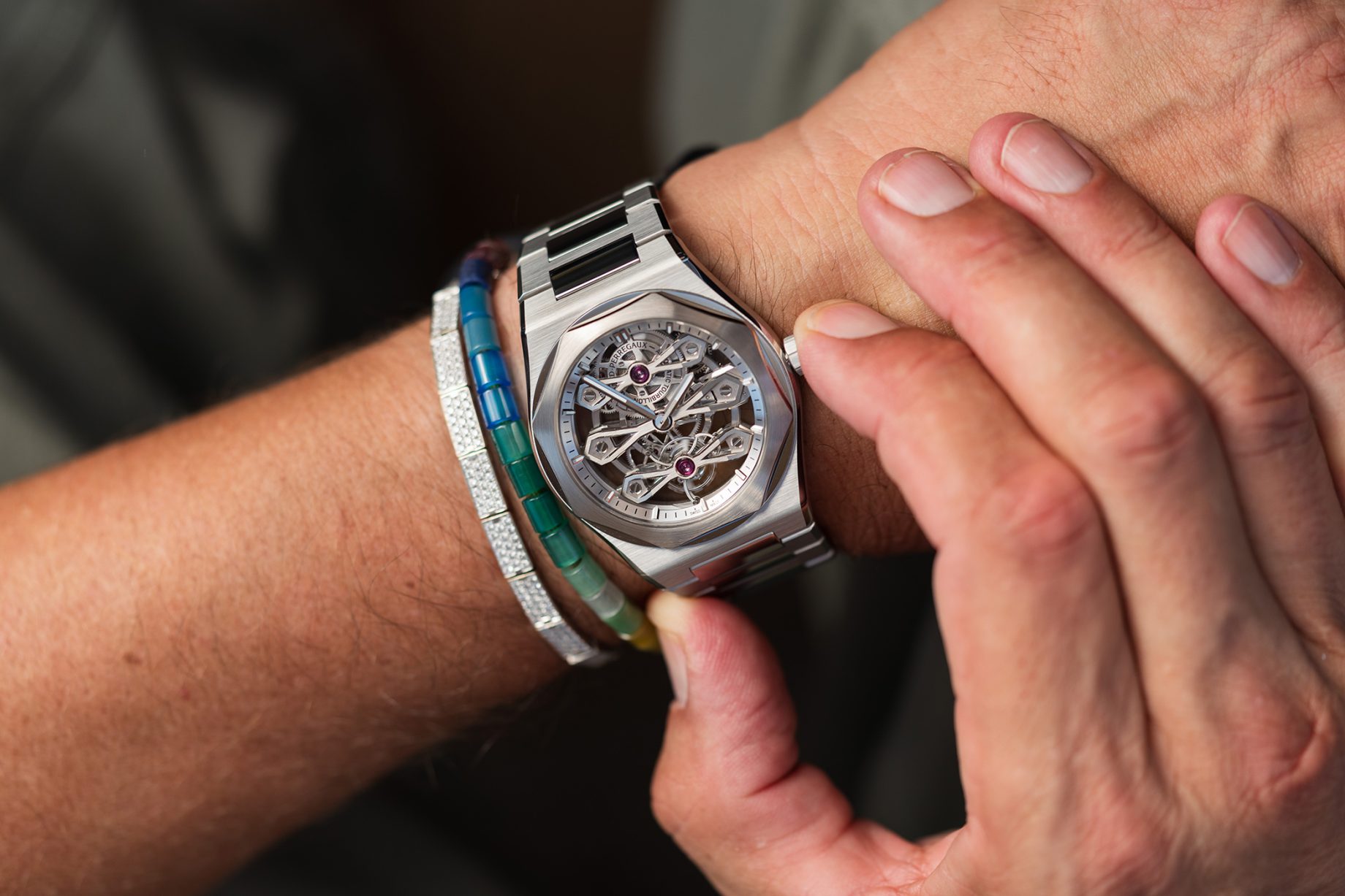 Girard-Perregaux Laureato Three Gold Bridges