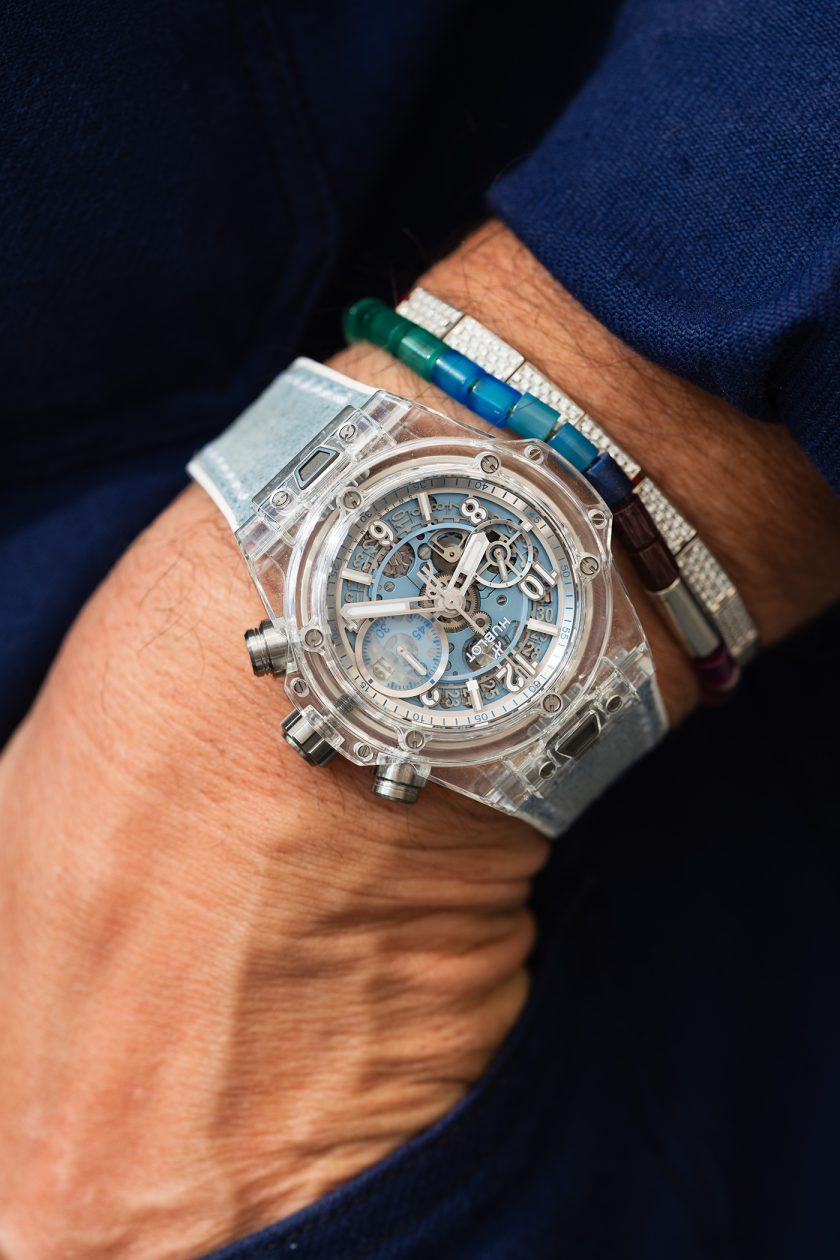 Hublot Big Bang Unico Winter Collection w kopercie z szafirowego szkła