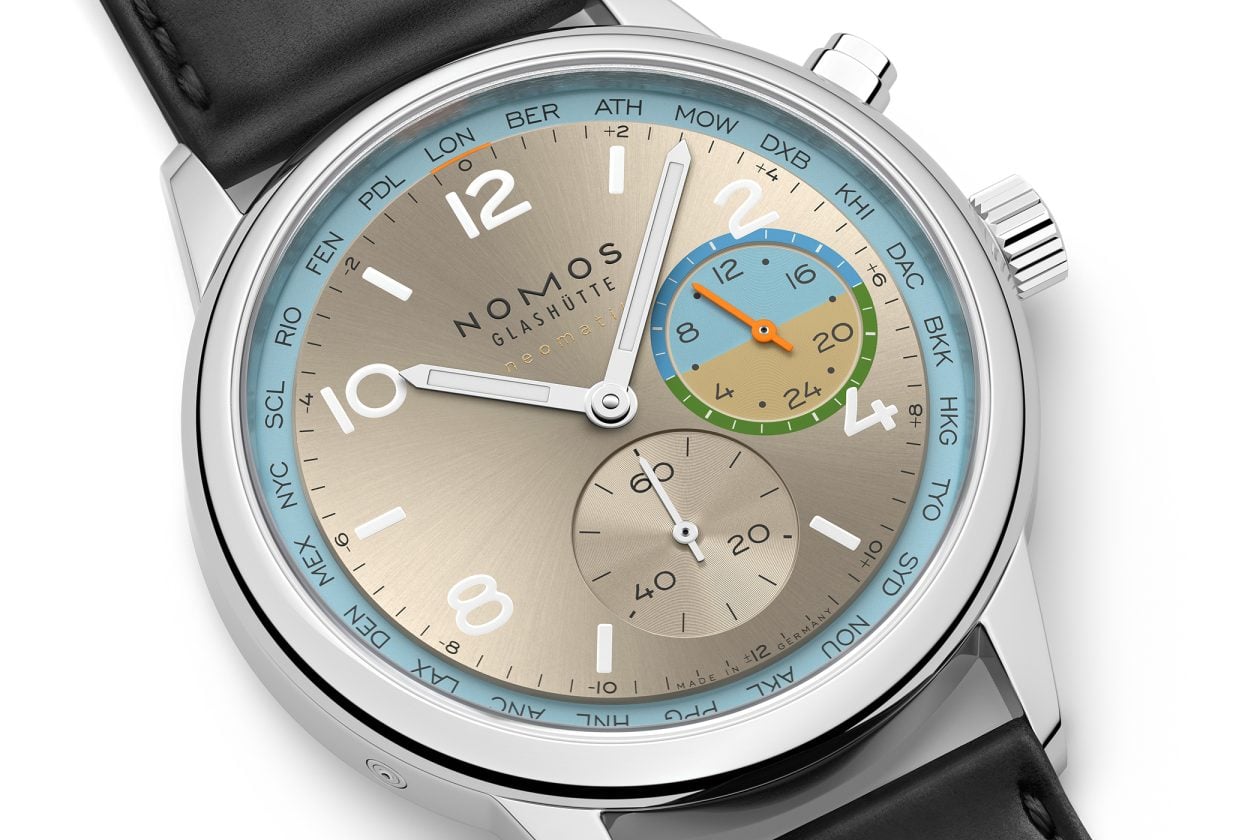 Nomos Glashütte Club Sport neomatik Worldtimer Roam