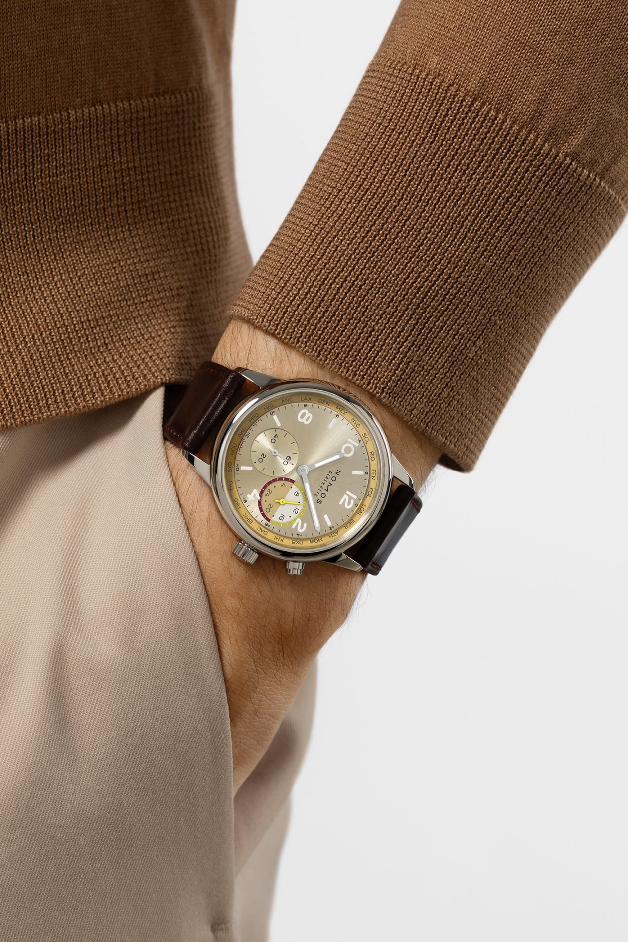 Nomos Glashütte Club Sport neomatik Worldtimer Reverie