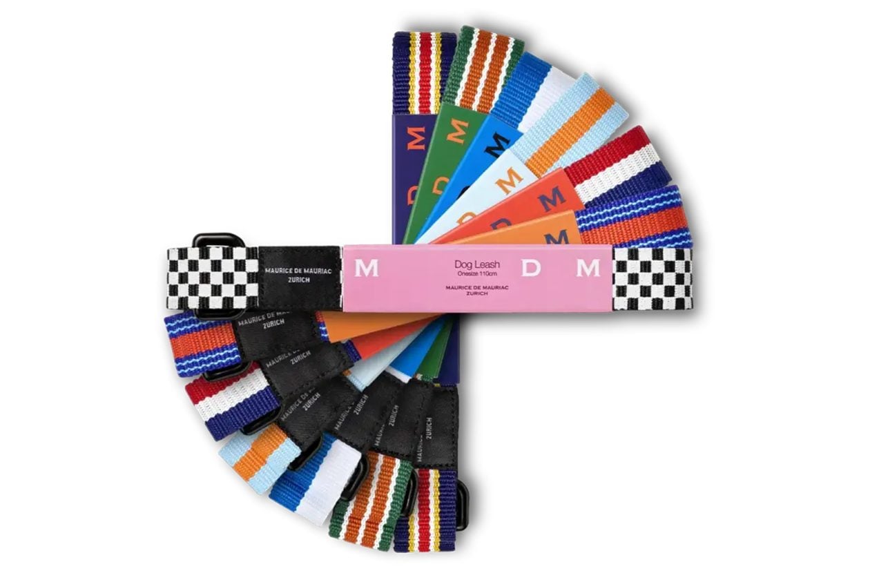 obroża i smycz dla czworonoga (a’la pasek NATO) od Maurice de Mauriac