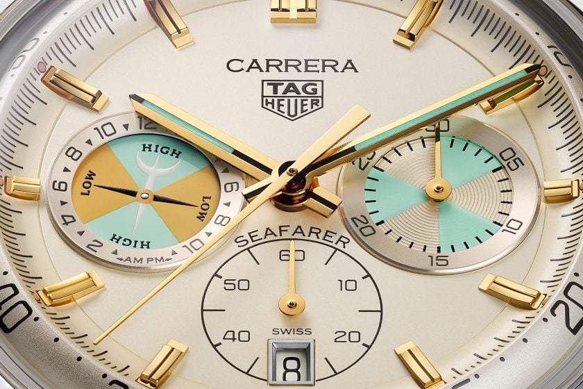 TAG Heuer Carrera Chronograph Seafarer - detale tarczy