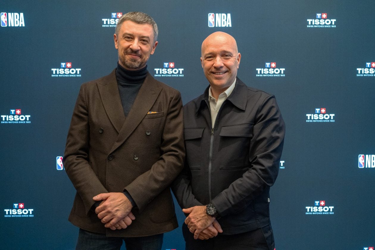 Od prawej: Sylvain Dolla (CEO Tissot) i Tomasz Kiełtyka (CH24)