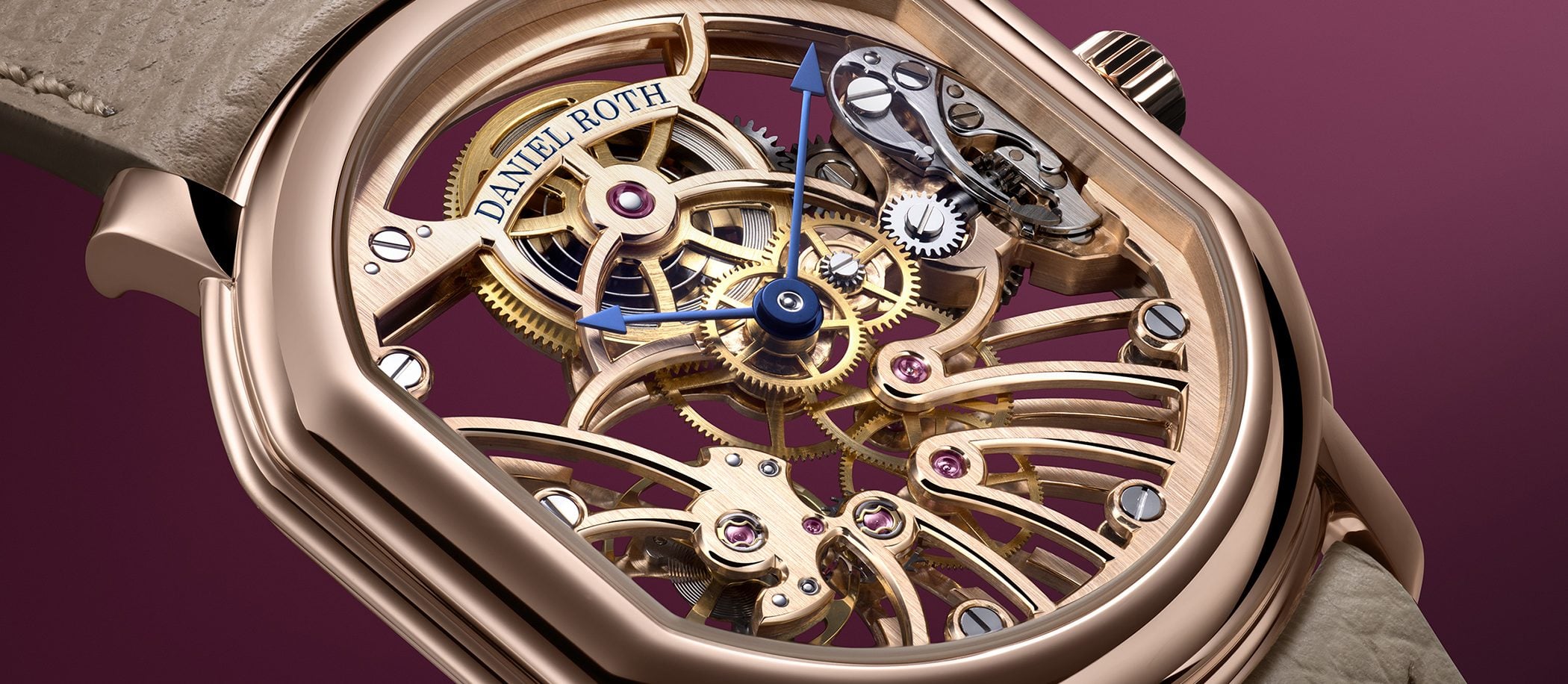 Daniel Roth Extra Plat Rose Gold Skeleton