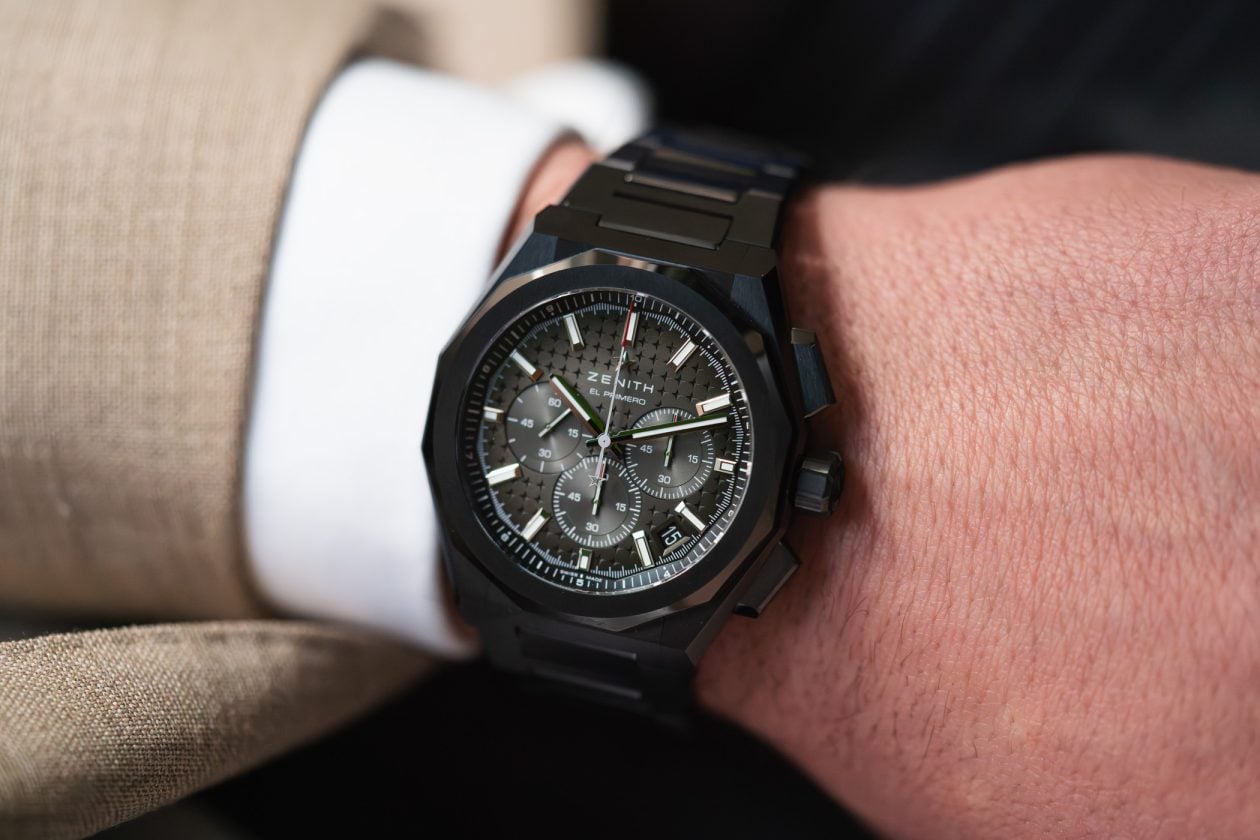 Defy Skyline Chronograph na nadgarstku