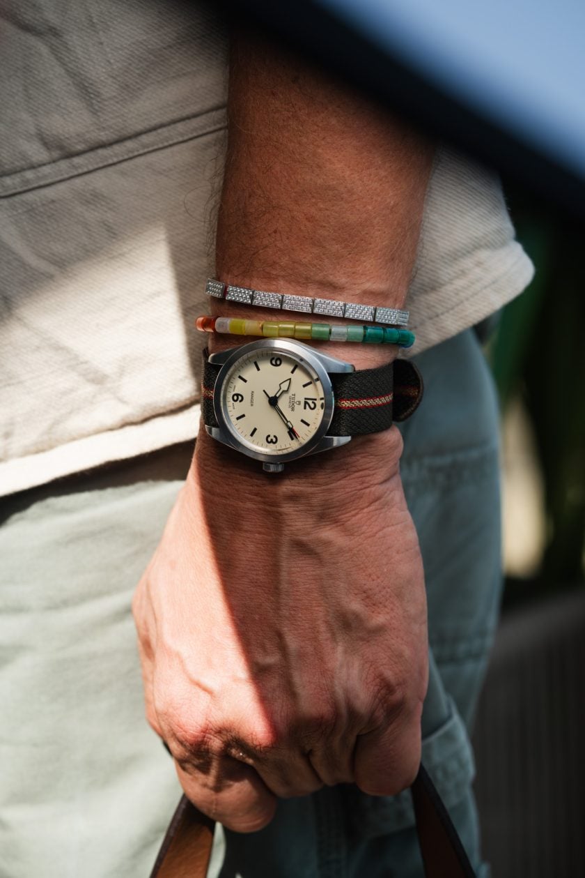 Tudor Ranger Dune White 39 mm na pasku