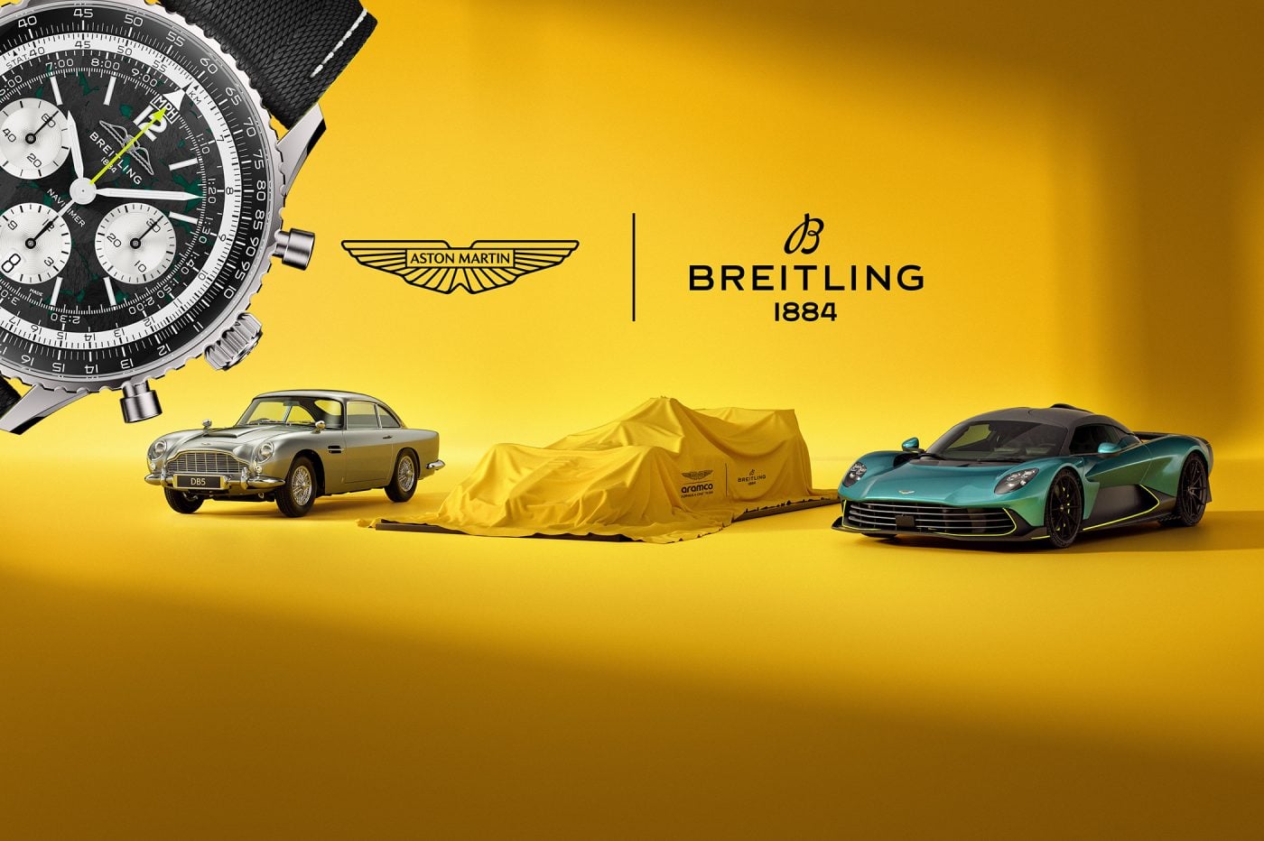 Breitling oficjalnym partnerem Astona Martina (w tym Aston Martin Aramco F1)