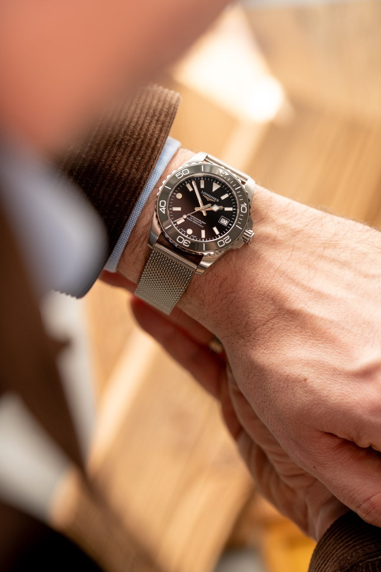 Longines HydroConquest na nadgarstku