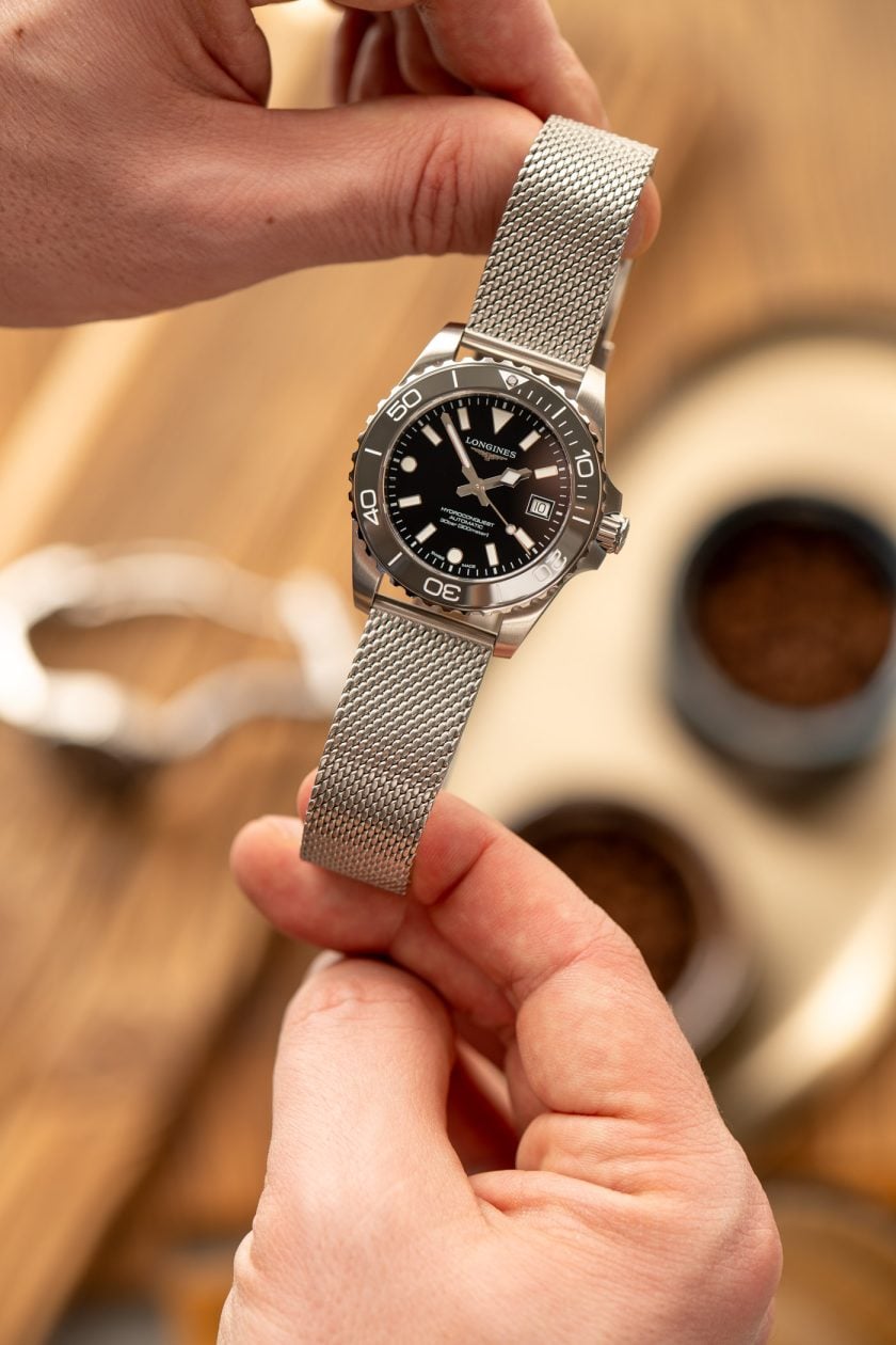 Longines HydroConquest - bransoleta mesh