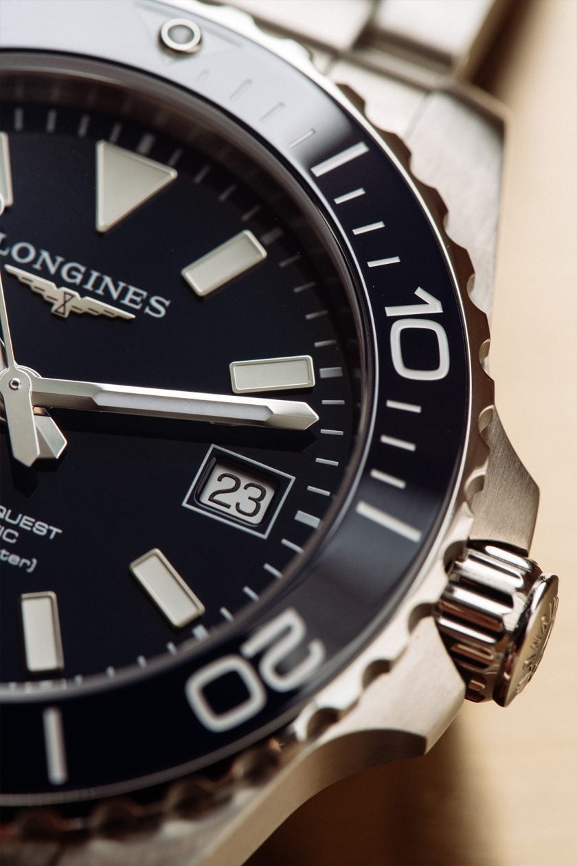 Longines HydroConquest - detale tarczy