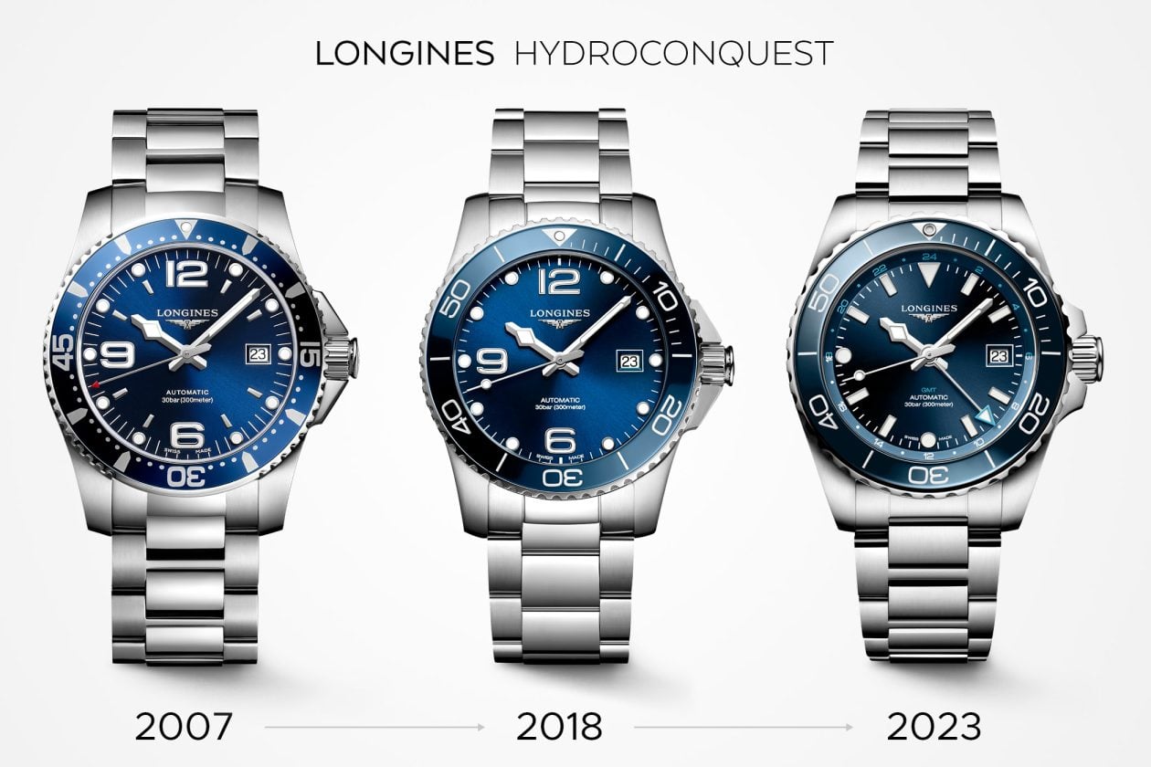 Longines HydroConquest - poprzednie wersje zegarka