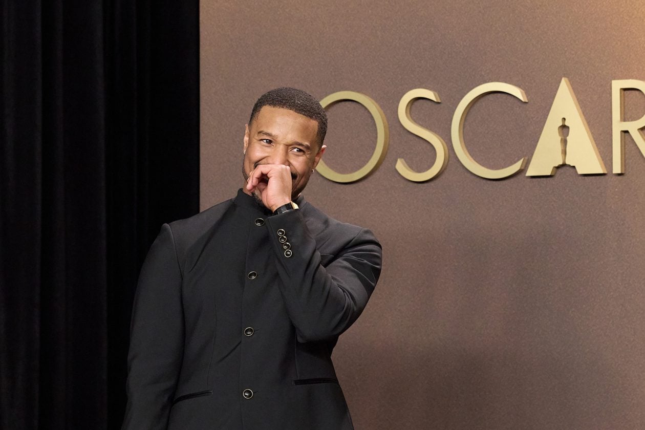 Michael B. Jordan i vintage Piaget 9297 Tank / foto: Etienne Laurent - The Academy / ©A.M.P.A.S.